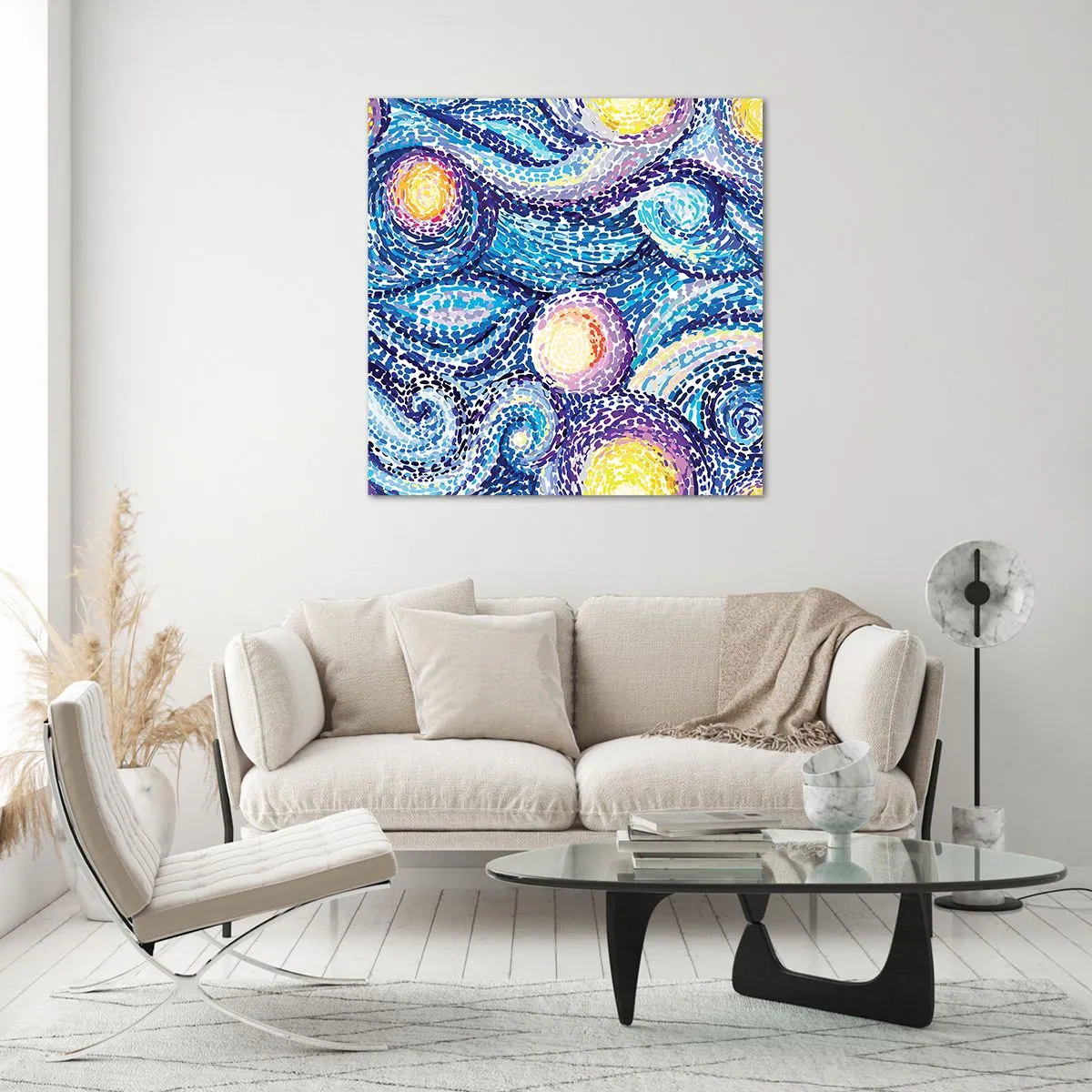 Schilderen op glas - Naar een schilderij van van Gogh - 40x40 cm