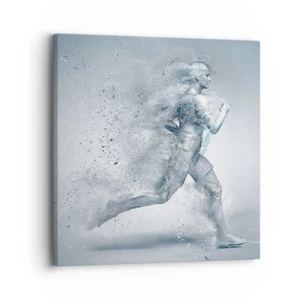 Schilderen op canvas - Kristalheldere energie - 30x30 cm