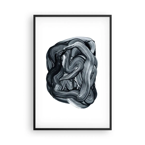 Poster in een zwarte lijst - Het is niet zo eenvoudig - 61x91 cm