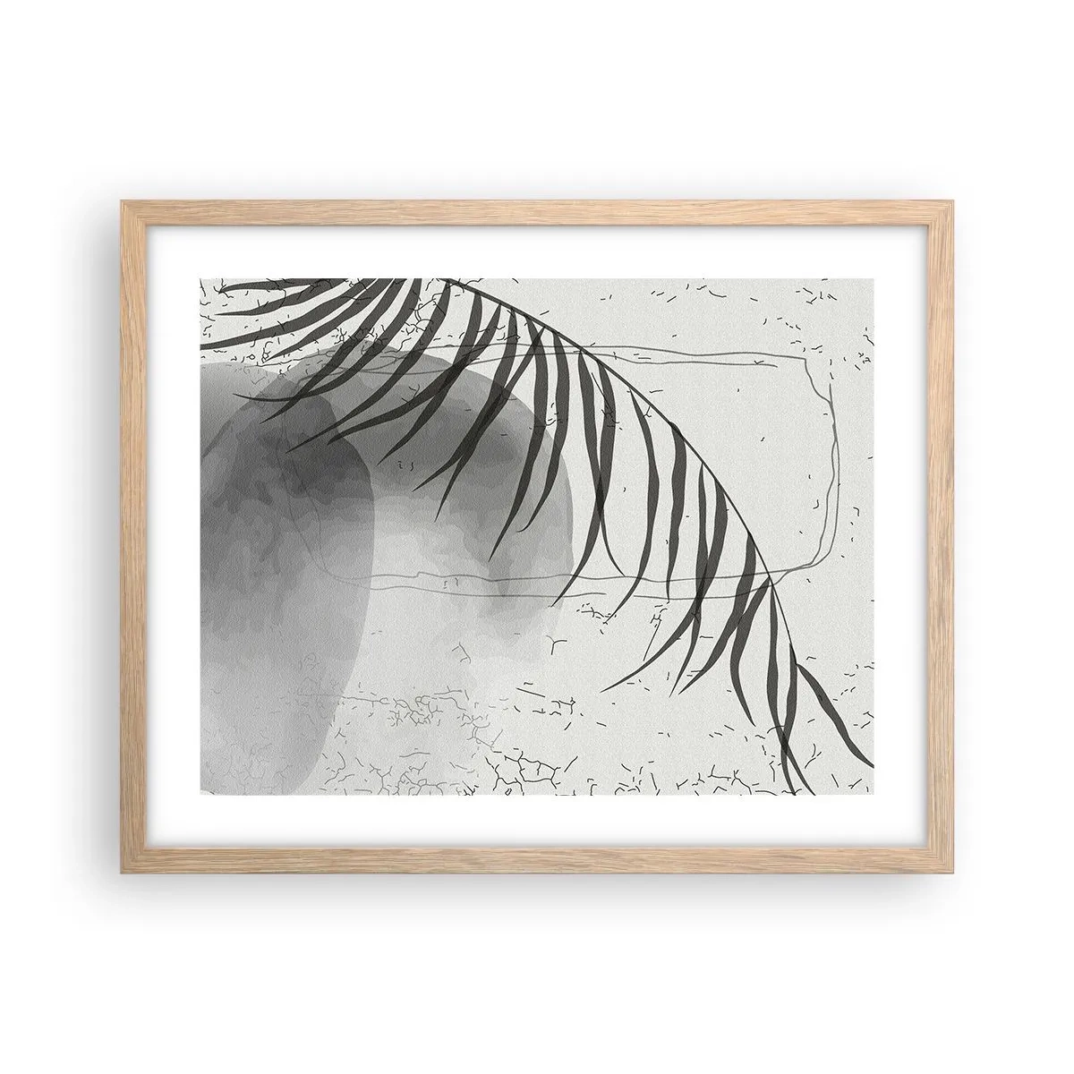 Een poster in een licht eiken lijst - Het subtiele exotisme van de natuur - 50x40 cm