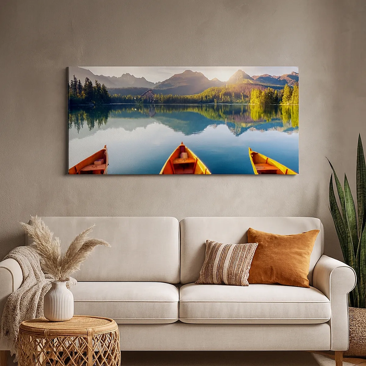 Schilderen op canvas - Niets tegen de natuur - 30x30 cm