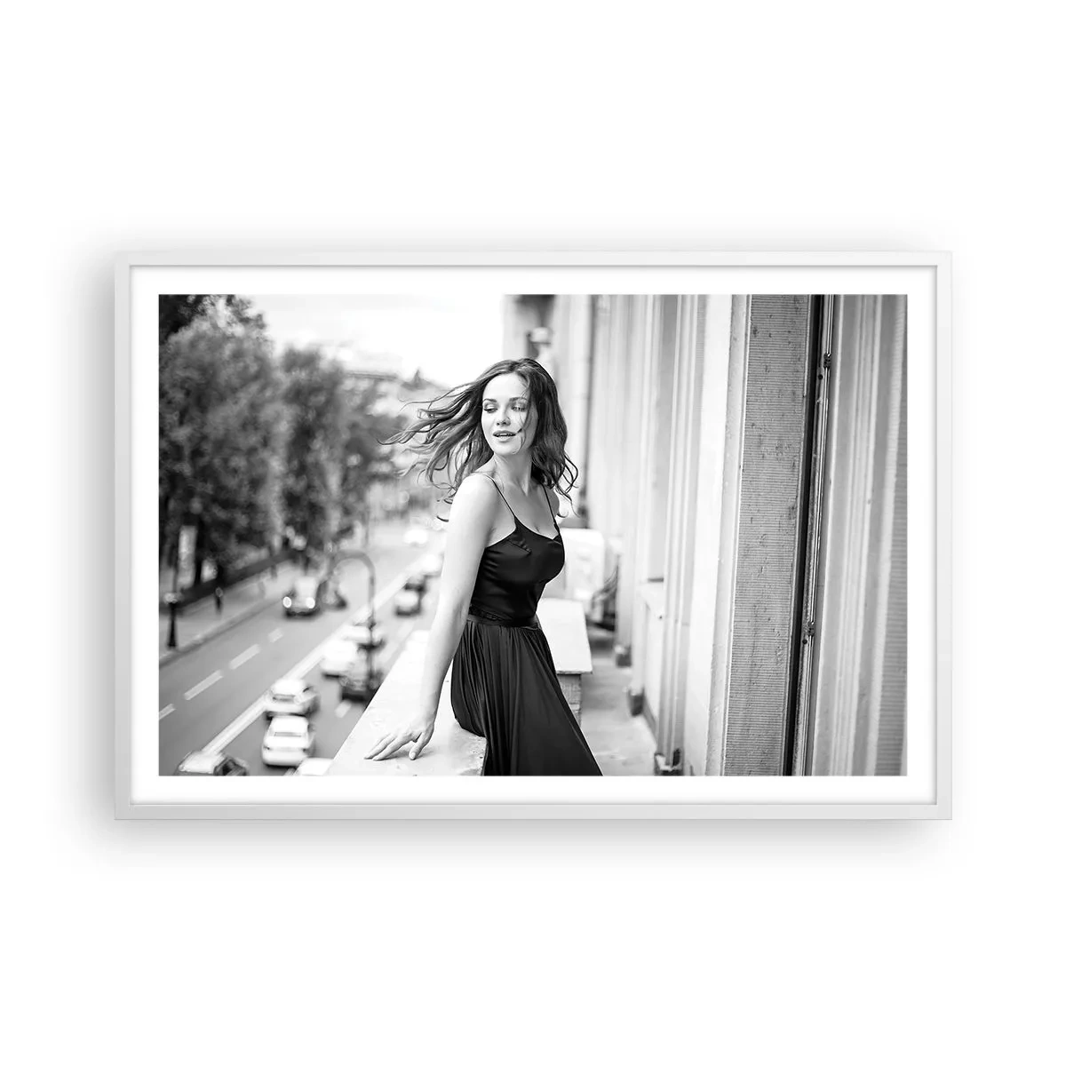 Poster in een witte lijst - Zeker een Parijzenaar - 91x61 cm