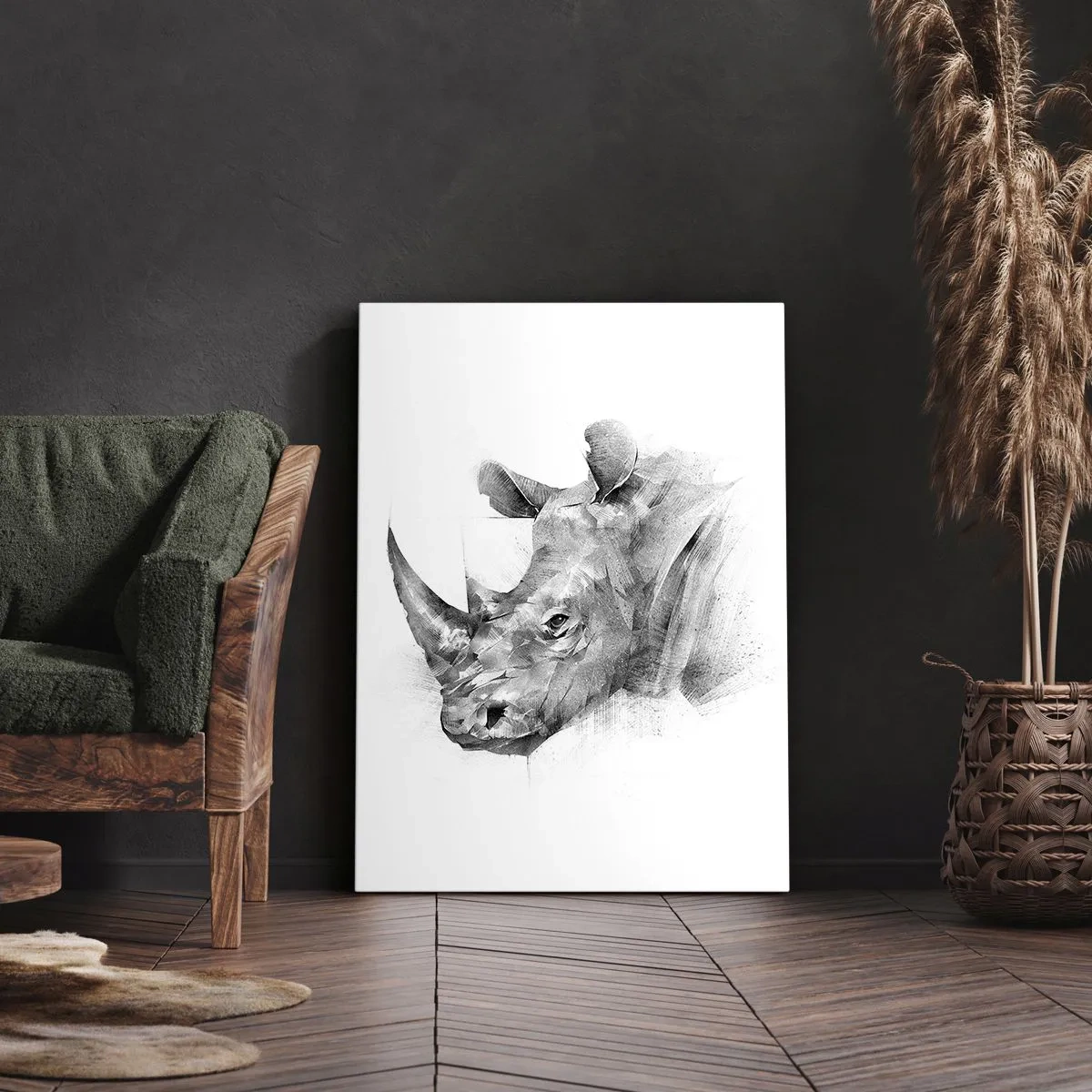 Schilderen op canvas - Afrikaans portret - 50x70 cm