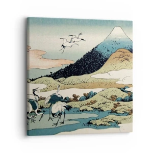 Schilderen op canvas - In de Japanse geest - 30x30 cm