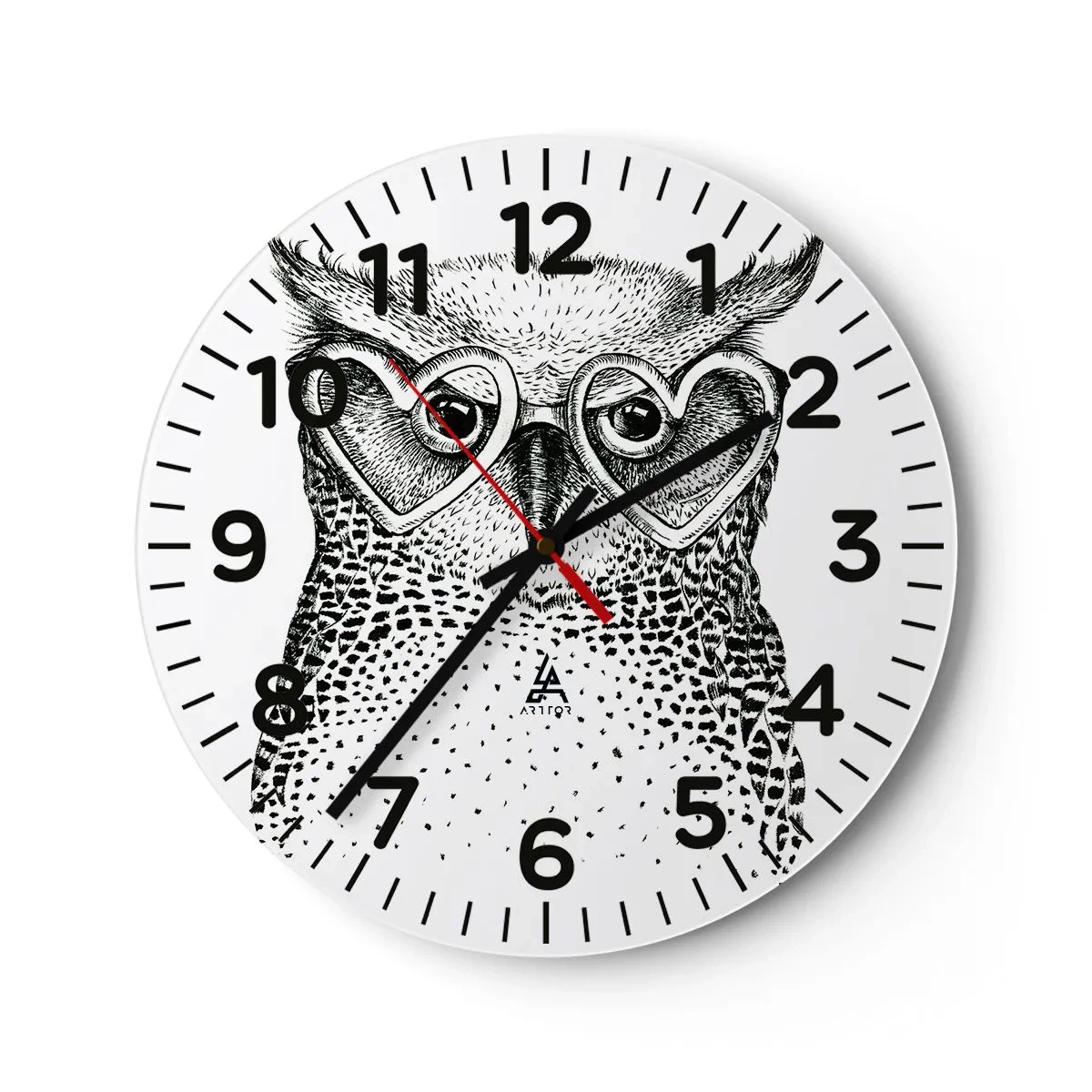 Wandklok - Klok - Verstandig en met liefde - 40x40 cm
