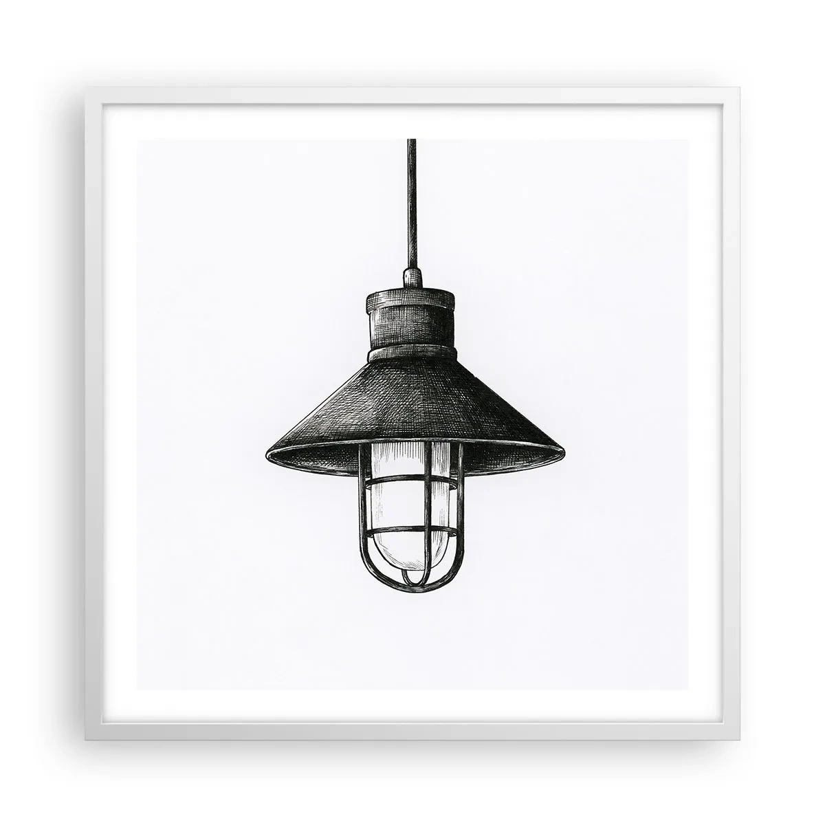 Poster in een witte lijst - Zoals jaren geleden… - 60x60 cm