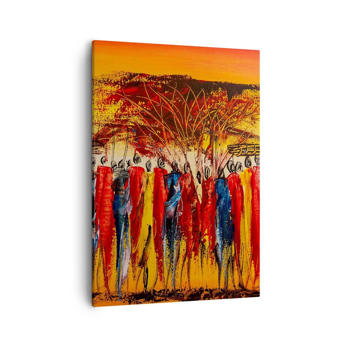 Schilderen op canvas - Daar, daar, daar gaan ze - 50x70 cm