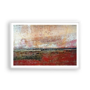 Poster in een witte lijst - Wellicht is het de zee - 91x61 cm