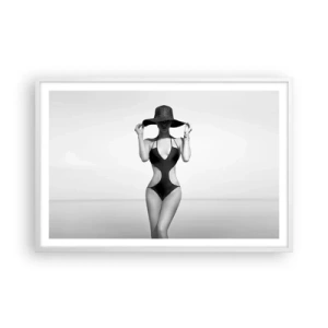 Poster in een witte lijst - Mijn naam is: Elegantie - 91x61 cm