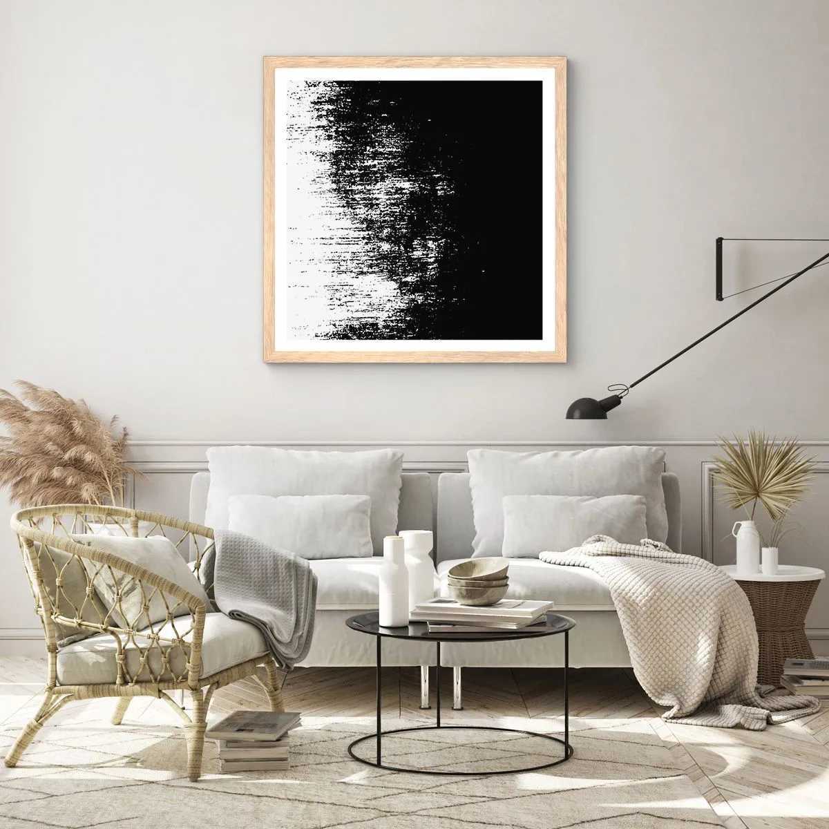 Een poster in een licht eiken lijst - En de winnaar is ... - 60x60 cm