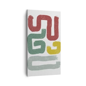 Schilderen op canvas - In een onbekende taal - 45x80 cm