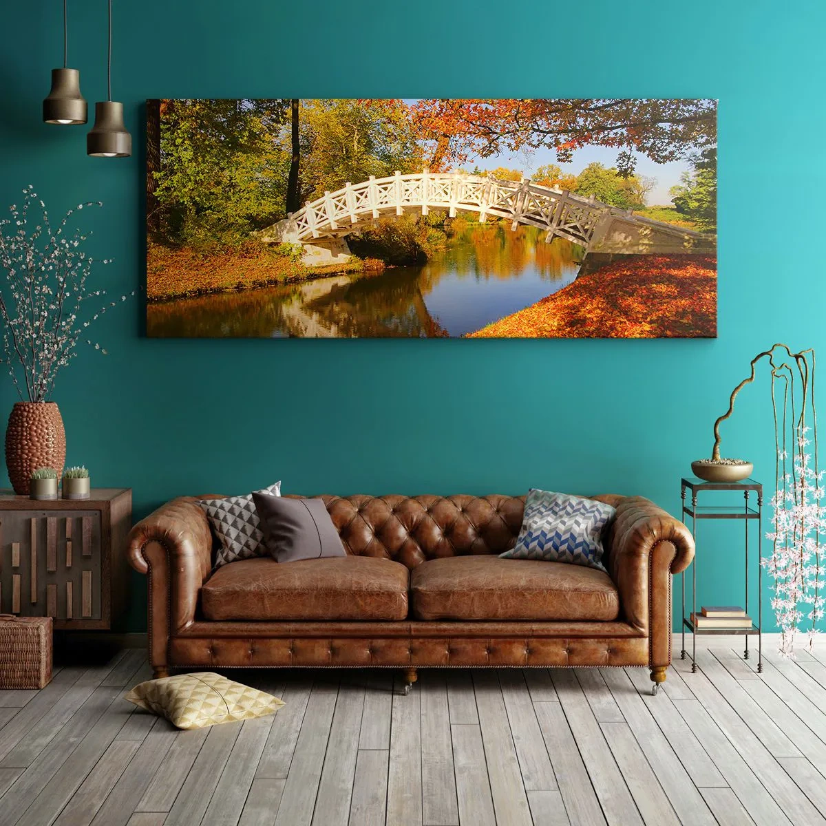 Schilderen op canvas - Op de witte brug der zuchten - 100x40 cm