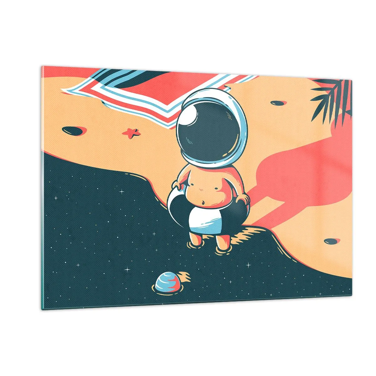 Schilderen op glas - Vanuit een ander perspectief - 120x80 cm