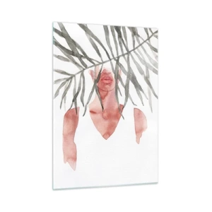 Schilderen op glas - Vrouwe van de tropen - 50x70 cm