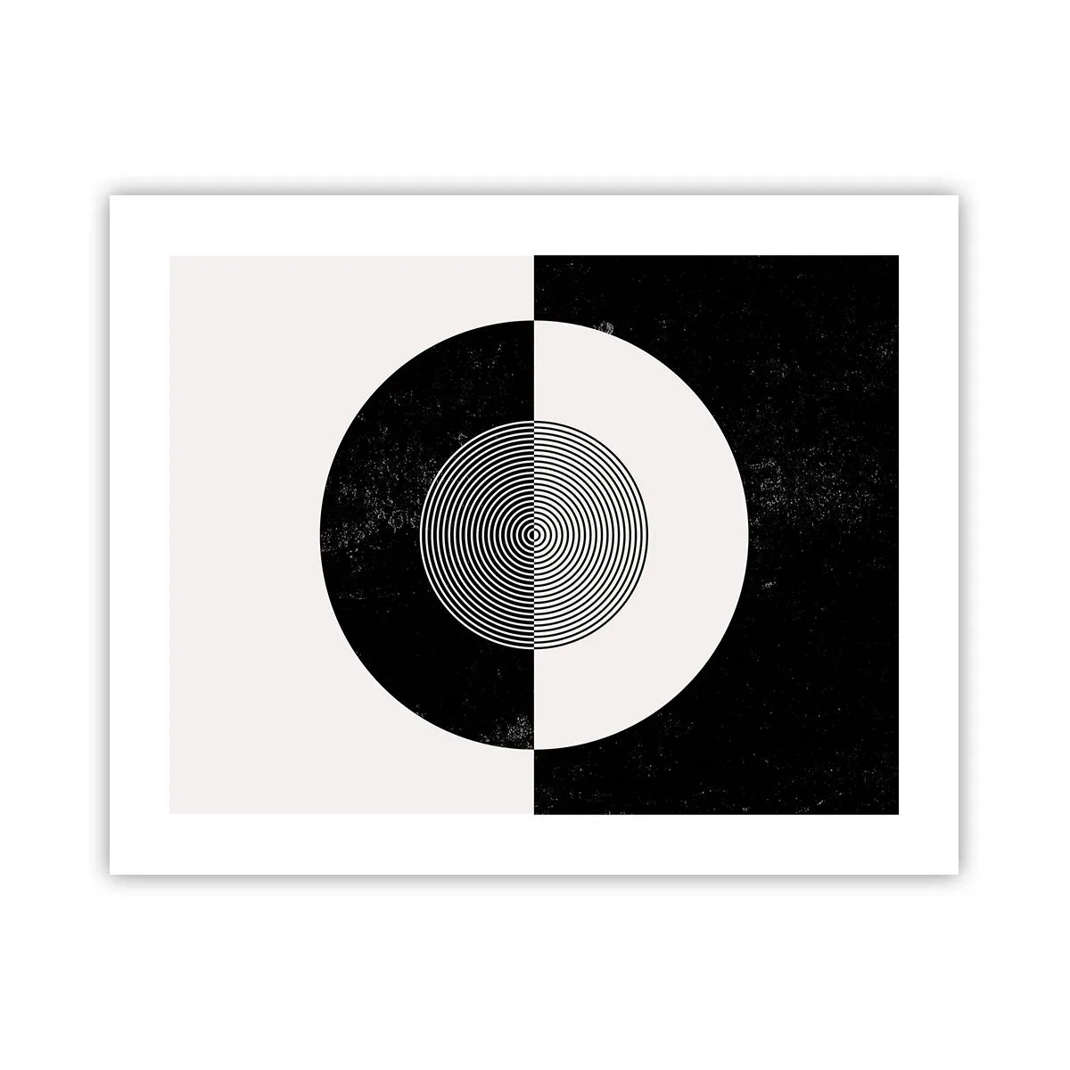 Poster - Harmonie in zwart-wit - 50x40 cm