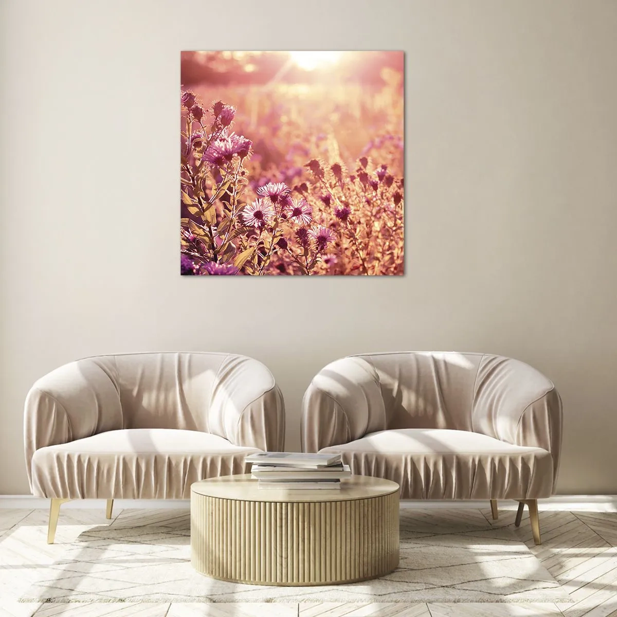 Schilderen op glas - Voordat de zomer voorbij is - 60x60 cm
