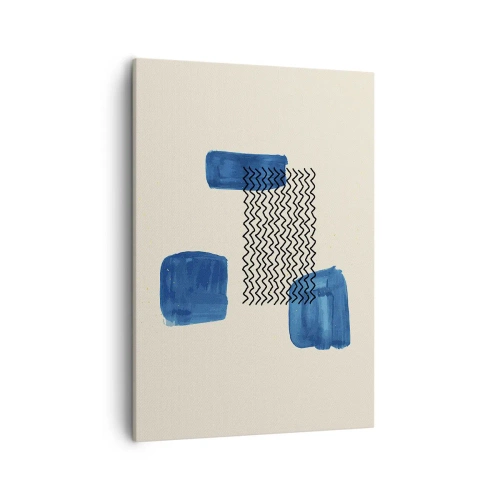 Schilderen op canvas - Een abstract kwartet - 50x70 cm