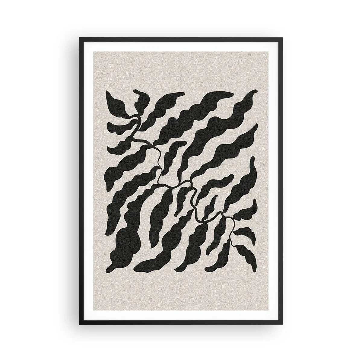 Poster in een zwarte lijst - Natuur van een vierkant - 70x100 cm