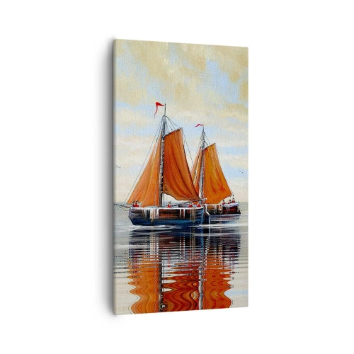 Schilderen op canvas - Hé, zeil, matroos... - 55x100 cm