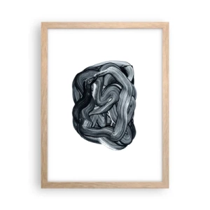 Een poster in een licht eiken lijst - Het is niet zo eenvoudig - 30x40 cm