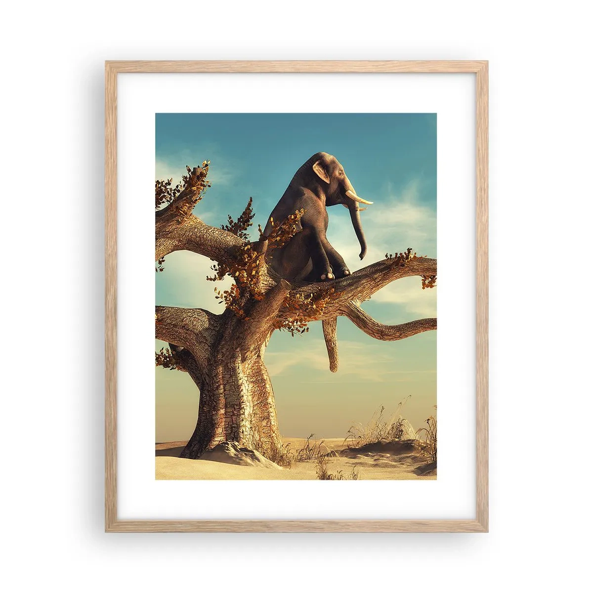 Een poster in een licht eiken lijst - Een nieuw gezichtspunt - 40x50 cm