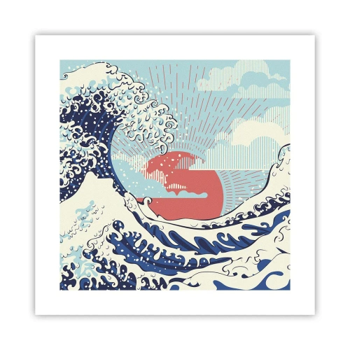 Poster - Van Japanse inspiratie - 40x40 cm