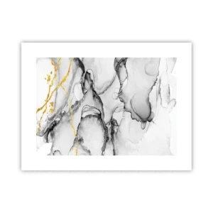 Poster - Compositie met een gouden motief - 40x30 cm