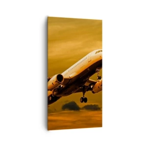 Schilderen op canvas - Vlucht naar de zon - 65x120 cm
