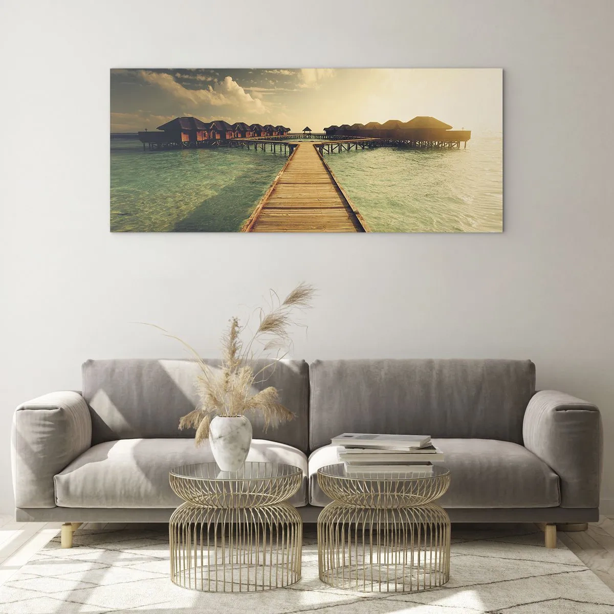 Schilderen op glas - Een warme uitnodiging - 120x50 cm
