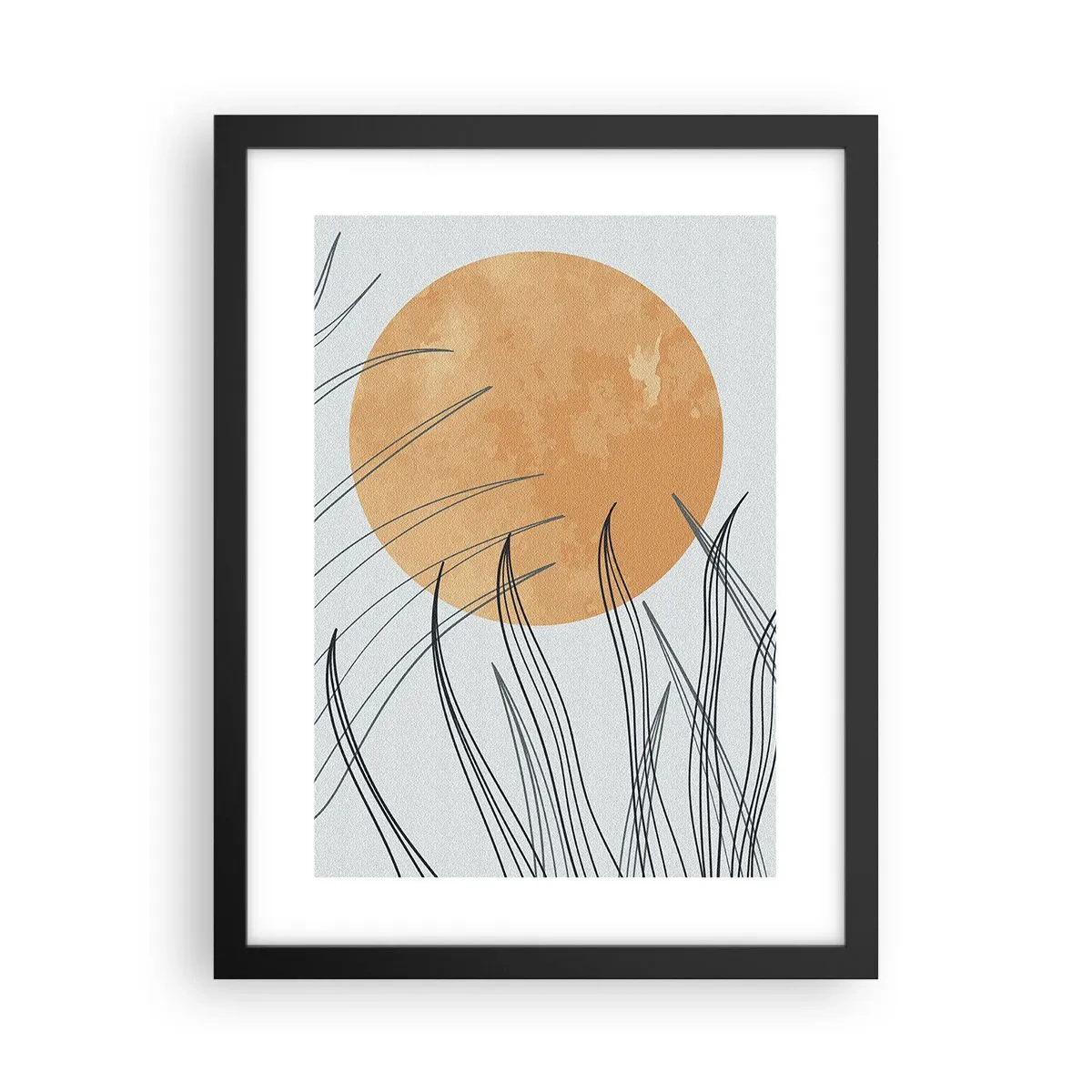 Poster in een zwarte lijst - Altijd naar de zon - 30x40 cm