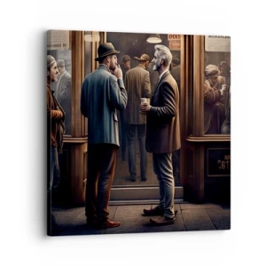 Schilderen op canvas - Een goed moment van de dag - 30x30 cm