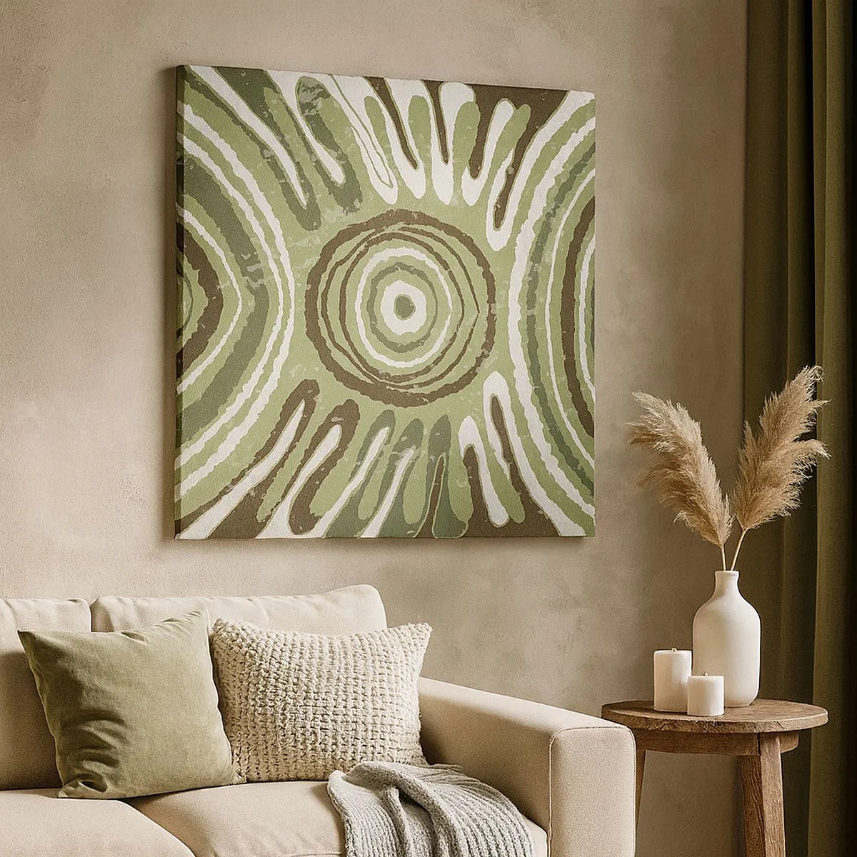 Schilderen op canvas - Een explosie van emoties - 30x30 cm