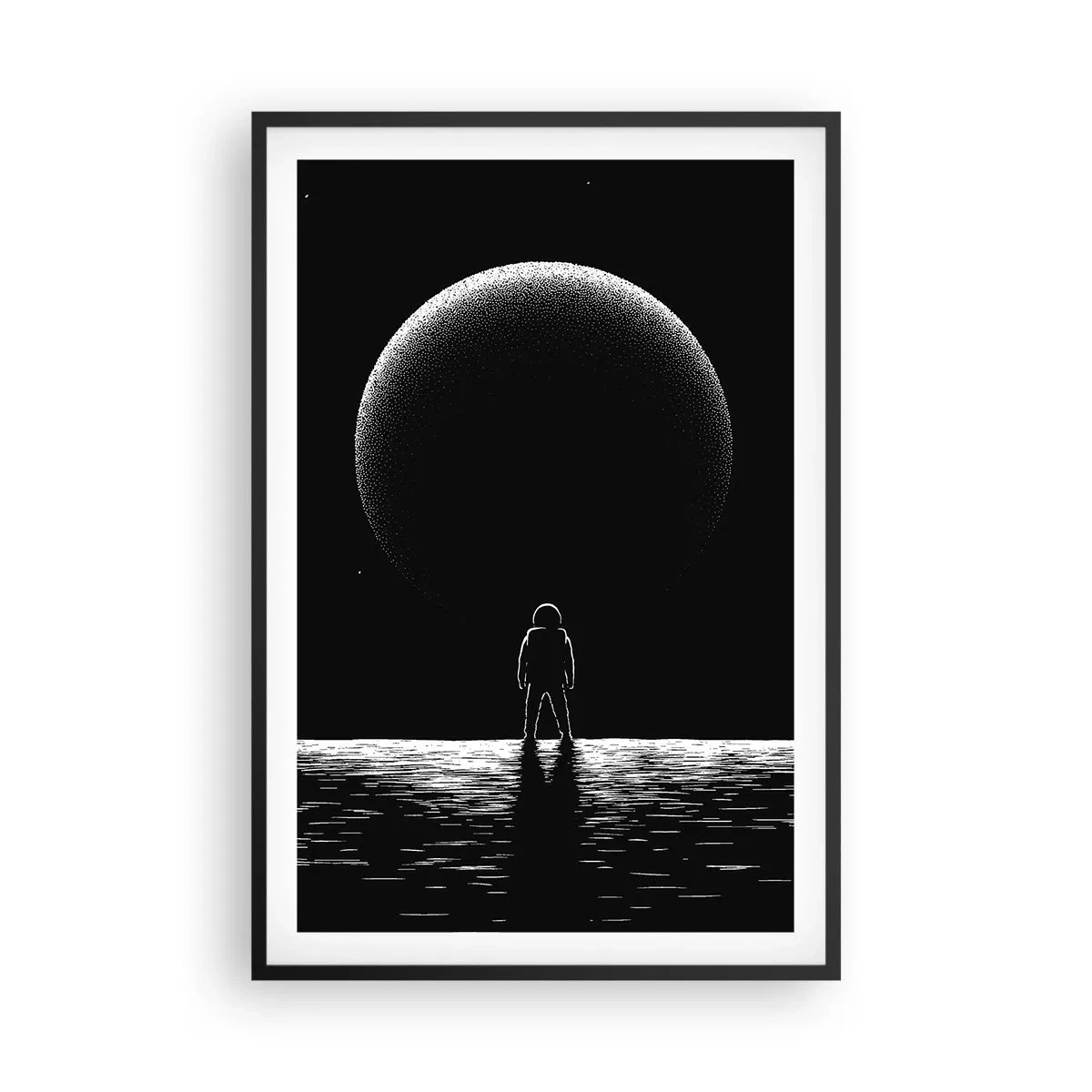 Poster in een zwarte lijst - Oog in oog - 61x91 cm