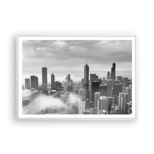 Poster in een witte lijst - Amerikaans landschap - 100x70 cm