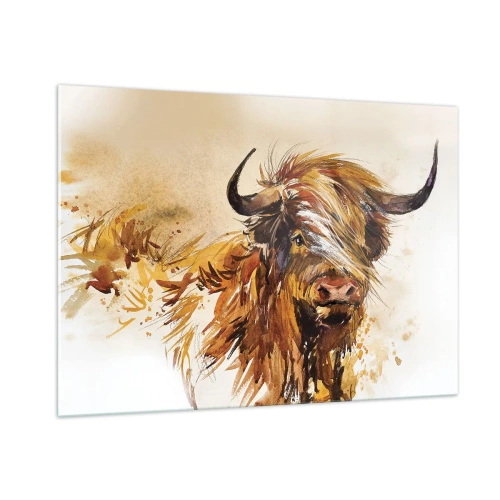 Schilderen op glas - Trots van de jager - 100x70 cm