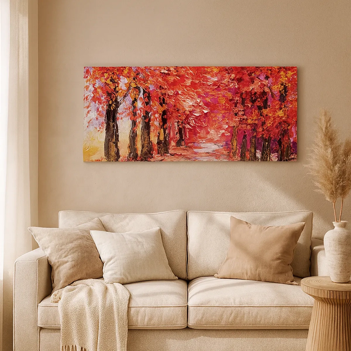 Schilderen op canvas - Herfst impressie - 30x30 cm