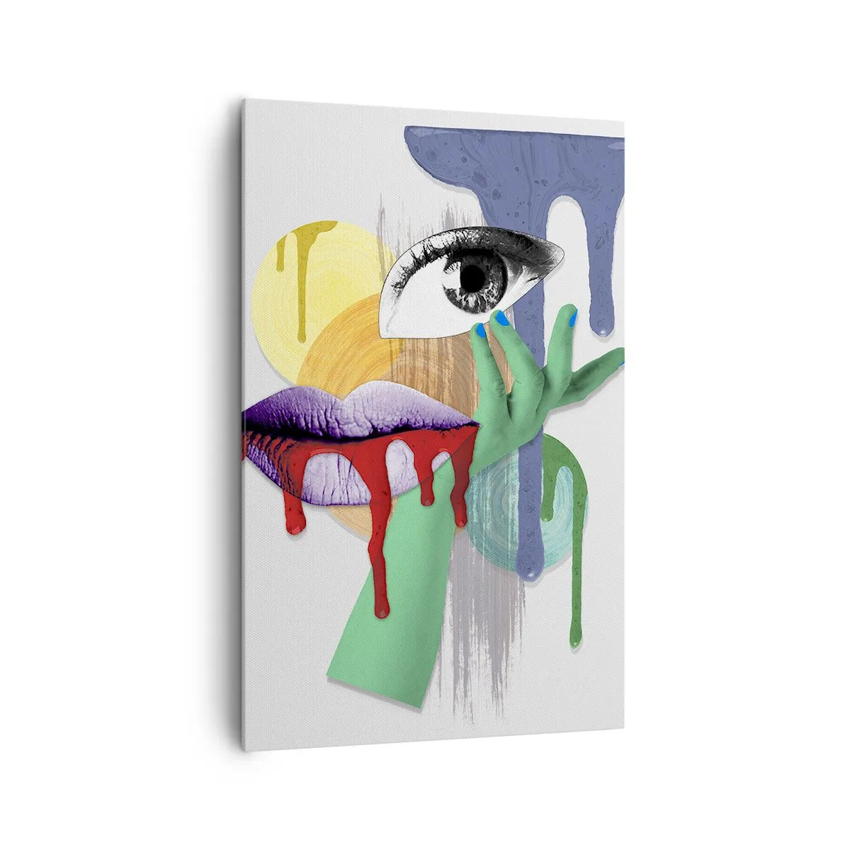 Schilderen op canvas - Een gedeconstrueerd portret - 80x120 cm