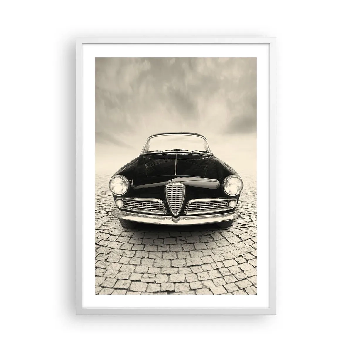 Poster in een witte lijst - Je moet gewoon van me houden - 50x70 cm