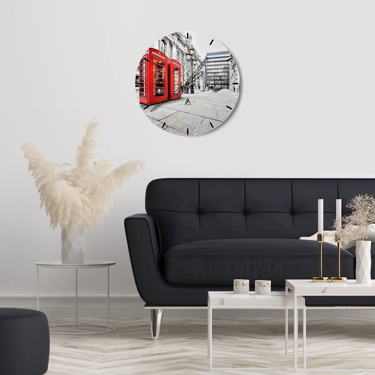 Wandklok - Klok - Welkom in Londen - 40x40 cm