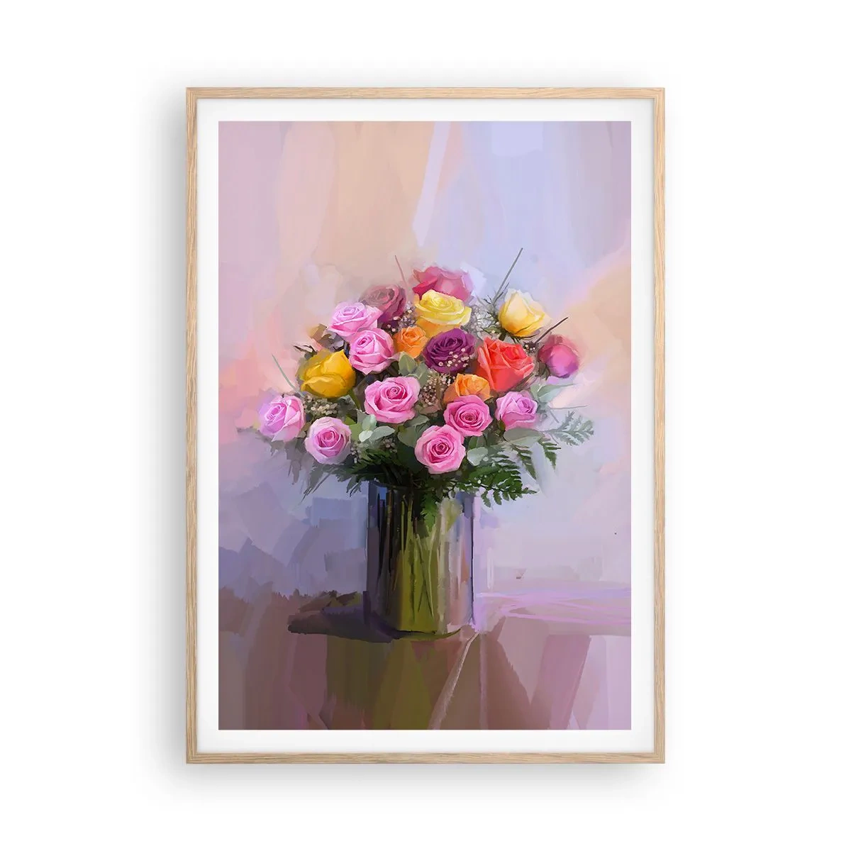 Een poster in een licht eiken lijst - Ingehouden schoonheid - 70x100 cm