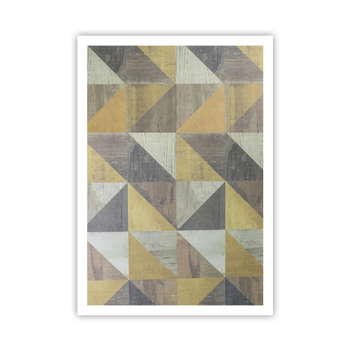 Poster - Op de hoek van de driehoek - 70x100 cm