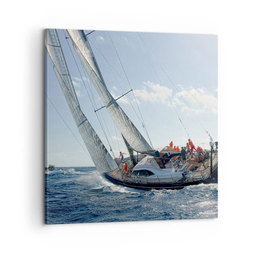 Schilderen op canvas - Laat de betere zegevieren - 60x60 cm