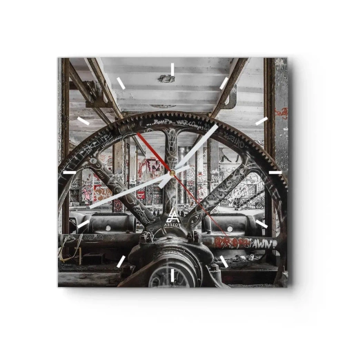 Wandklok - Klok - Het geheime leven van de fabriek - 30x30 cm