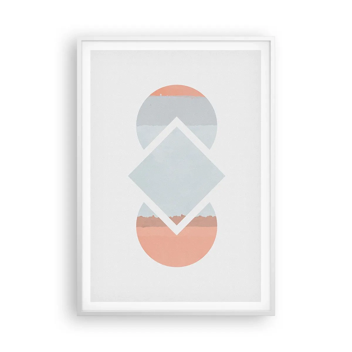 Poster in een witte lijst - De situatie is duidelijk - 70x100 cm