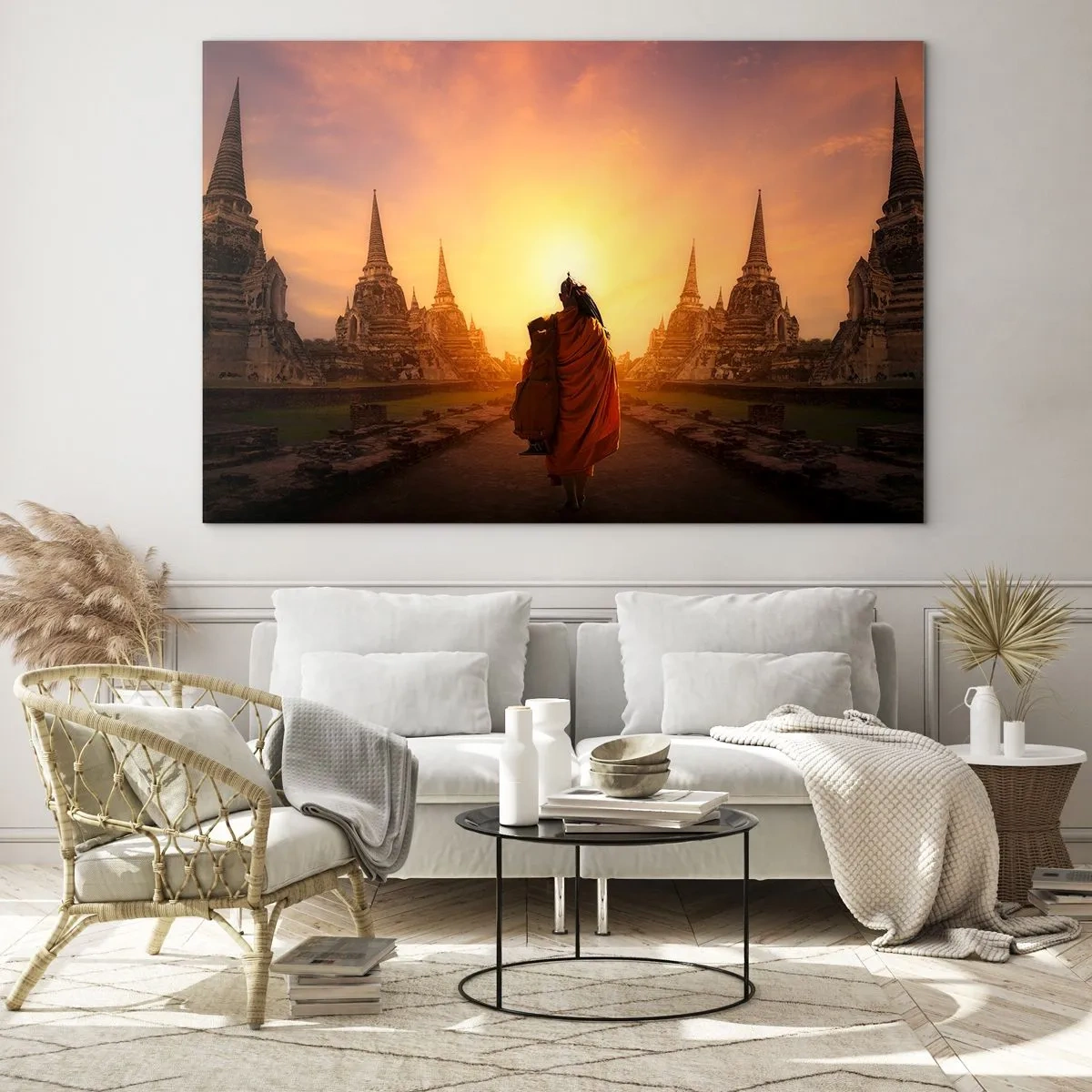 Schilderen op glas - In vrede voor de eeuwigheid - 120x80 cm
