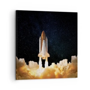 Schilderen op canvas - Advertentie astra! - 60x60 cm