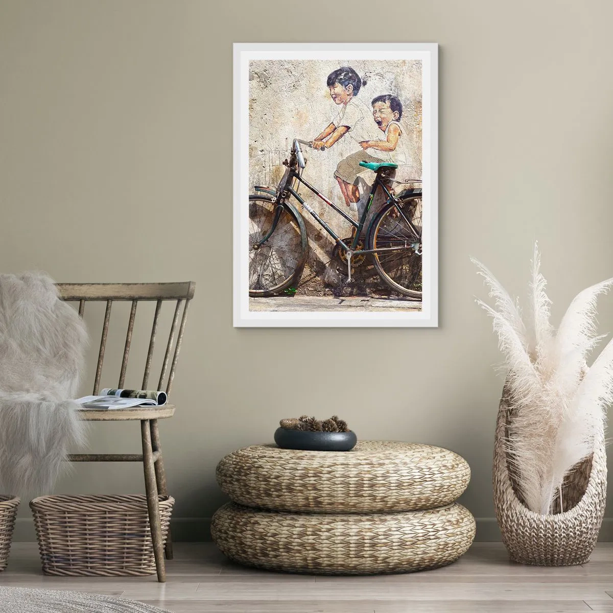 Poster in een witte lijst - Waar of niet waar? - 70x100 cm