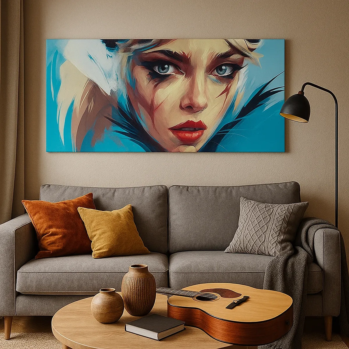 Schilderen op canvas - Straatvechter - 30x30 cm