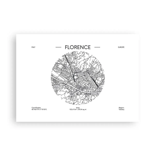 Poster - Anatomie van Florencia - 70x50 cm