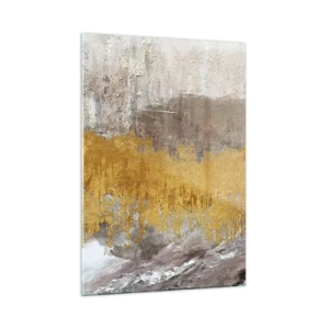 Schilderen op glas - Een gouden explosie - 50x70 cm